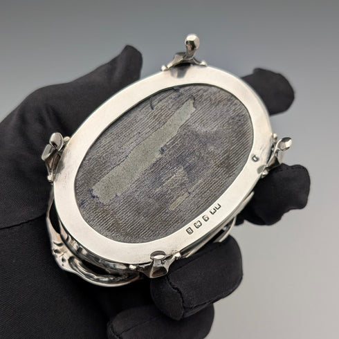 1907年 英国アンティーク 純銀製 ジュエリーボックス 88g Henry Matthews
